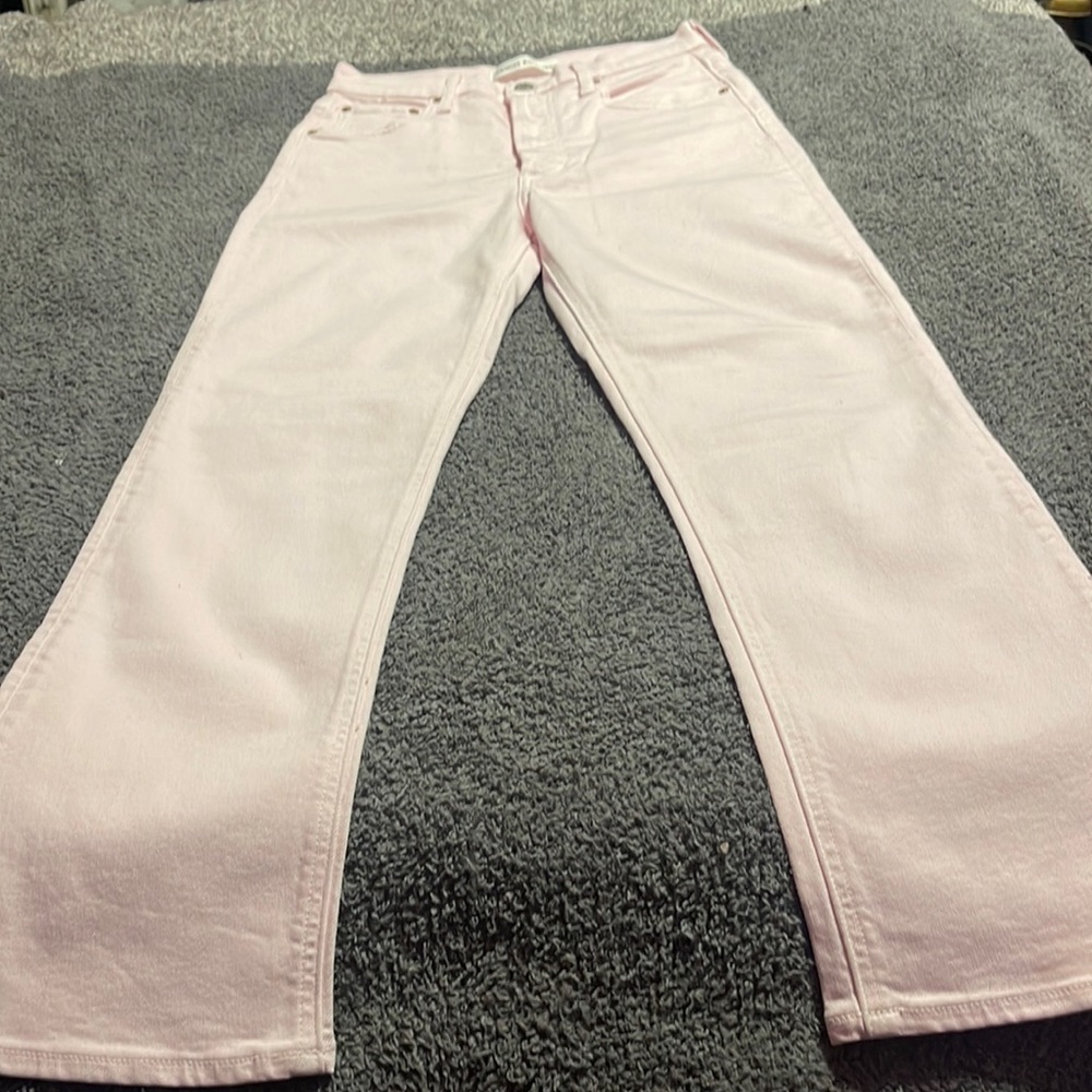 Denim forum light pink jeans